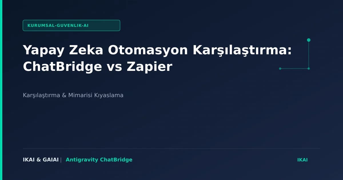 Yapay Zeka Otomasyon Karşılaştırma: ChatBridge vs Zapier görseli