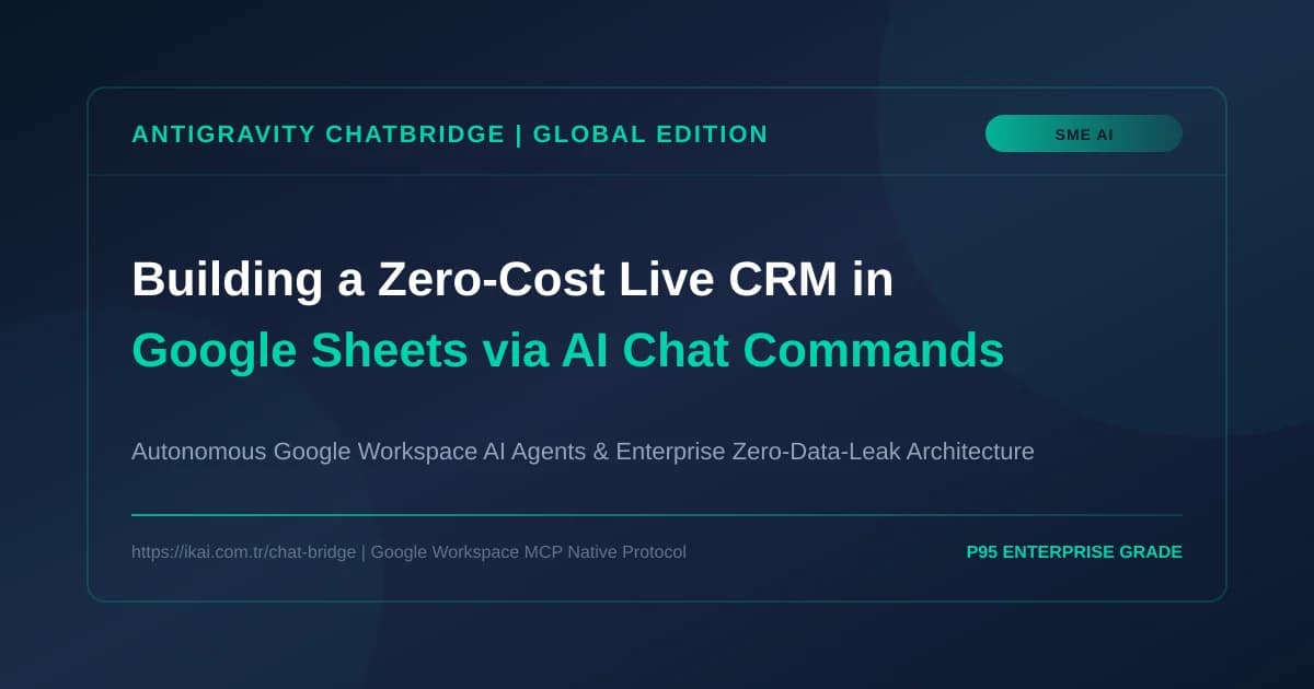 Building a Zero-Cost Live CRM in Google Sheets via AI Chat Commands