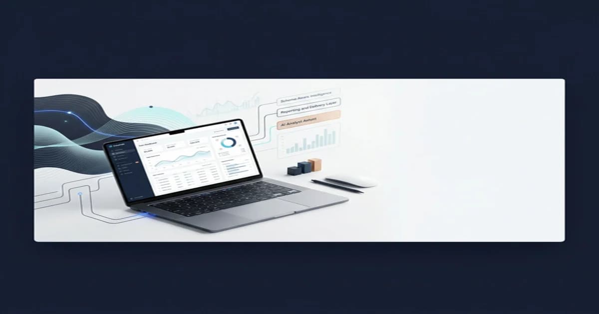 DataTalk Turkish blog cover showing premium AI-native business analytics workspace